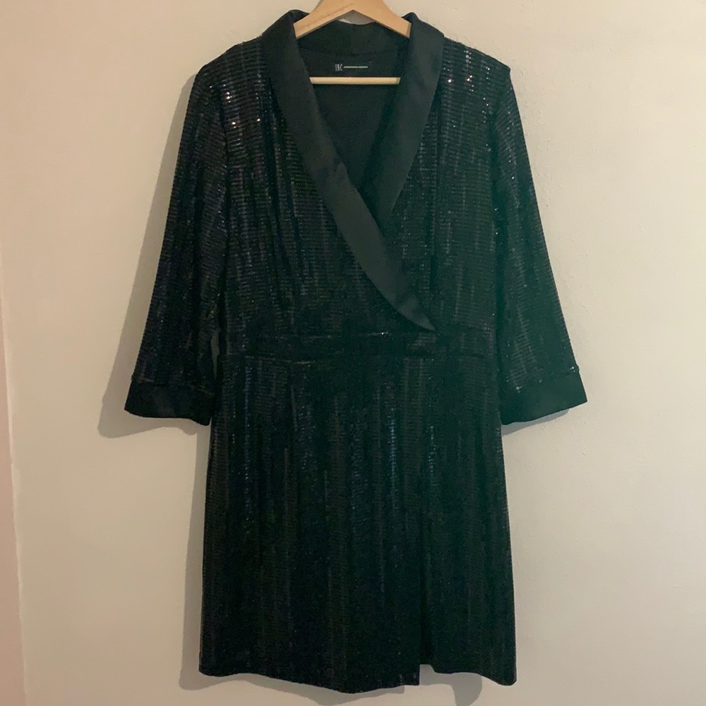 INC Black Sparkle Dress
